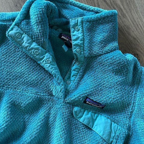 Patagonia Womens Re-Tool Snap-T Pullover Size Small Green Teal - Picture 2 of 4